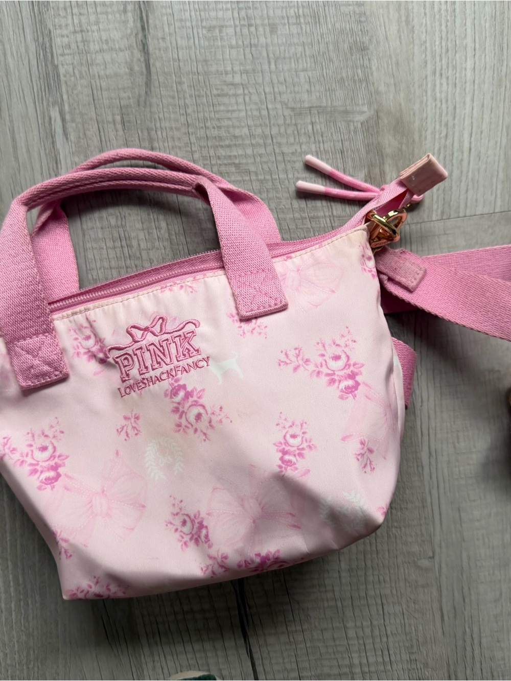 PINK by LoveShackFancy Pink Floral Mini Tote good condition